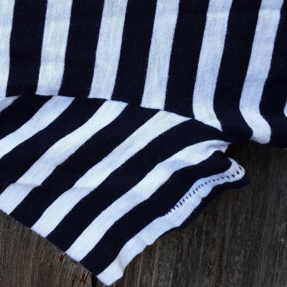 J. Crew Factory short sleeved blue & white striped t-shirt size XS - Picture 7 of 8